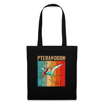 Pteranodon Dinosaurier Kinder Dino Geschenk - Stoffbeutel - Schwarz - Vorne