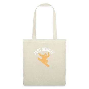 Il suffit de l’envoyer Snowboard Snowboarding Rider Snow - Sac en tissu - nature - Devant