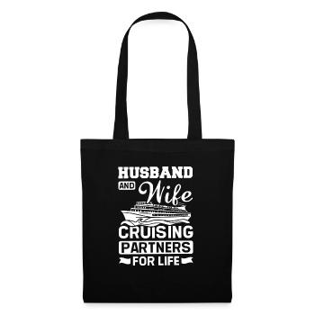 Famille Mari et femme partenaires de croisière pour la vie - Sac en tissu - noir - Devant