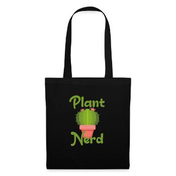 Nerd des plantes - Sac en tissu - noir - Devant