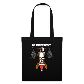 Be Different Dog Beagle Bat Santa Claus - Tote Bag - black - Front