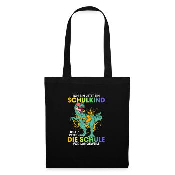Ich Bin Jetzt Ein Schulkind Ich Rette Die Schule - Stoffbeutel - Schwarz - Vorne