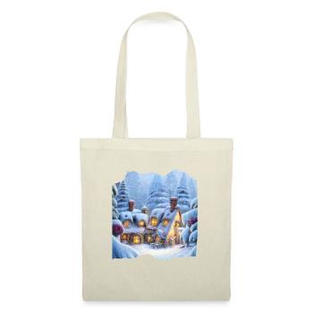 Motif de Noël - Sac en tissu - nature - Devant