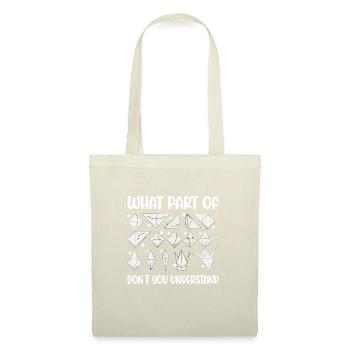 Origami Japanese Art Folding Crane Paper - Tote Bag - nature - Front