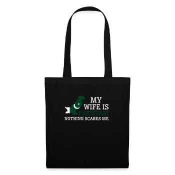 Nothing Scares Me Pakistani Wife Pakistan - Tote Bag - black - Front