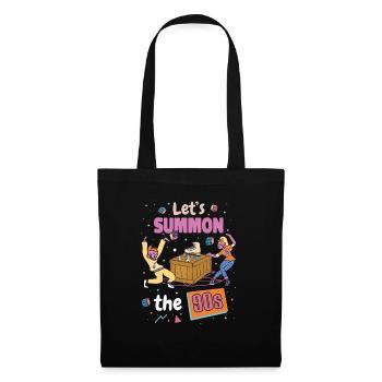 Let's Summon The 90s Funny Retro 1990s Music - Tote Bag - black - Front