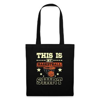 Ceci est mon basketball - Sac en tissu - noir - Devant