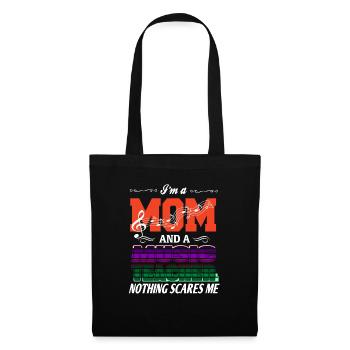 Une maman et un professeur de musique Rien ne me fait peur Vapor - Sac en tissu - noir - Devant
