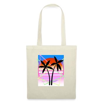 Cool Retro Palm Tree Island Vapor Wave Designs - Stoffbeutel - Natur - Vorne