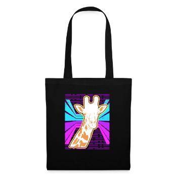 Awesome Giraffe Lover Vapor Wave Designs - Stoffbeutel - Schwarz - Vorne