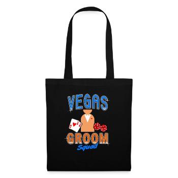Vegas Groom Squad Retro Vegas Wedding T-Shirt - Tote Bag - black - Front