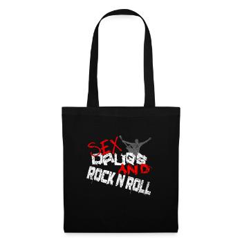 Grunge Sex Drugs And Rock And Roll - Sac en tissu - noir - Devant