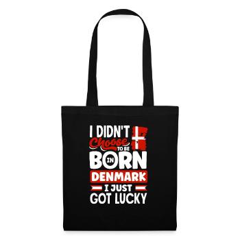 Denmark Danish Denmark Flag I Just Got Lucky - Tote Bag - black - Front