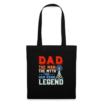 Papa L’homme Le mythe Le amateur de radio amateur - Sac en tissu - noir - Devant