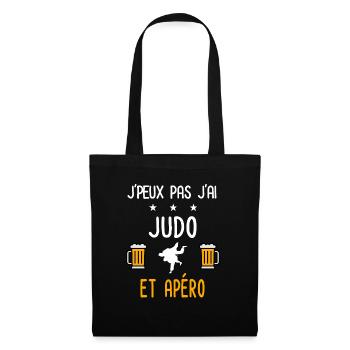 je peux pas j'ai judo judoka apéro - Sac en tissu - noir - Devant