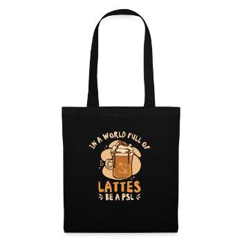 Pumpkin Spice Latte Kaffee-Enthusiast Pumpkin - Stoffbeutel - Schwarz - Vorne