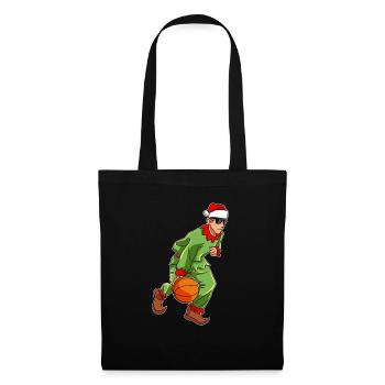 Santa Claus Basketball Player Elf - Tote Bag - black - Front