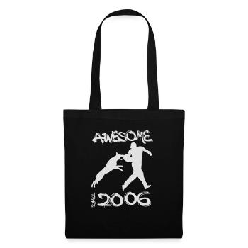 Awesome since 2006. Agility, Hundetraining - Tote Bag - black - Front