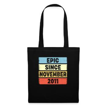 11 Years Old Epic Since November 2011 11th - Tote Bag - black - Front