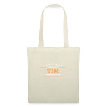 Professionell Tim Name Vorname - Stoffbeutel - Natur - Vorne