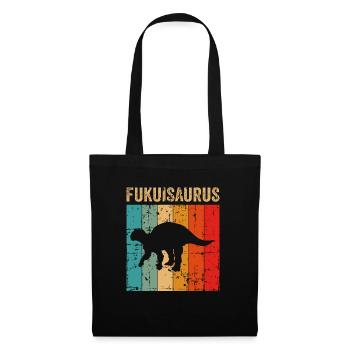 Fukuisaurus Dinosaure Enfants Dino Cadeau - Sac en tissu - noir - Devant