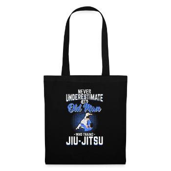 Ne sous-estimez jamais un vieil homme Jiu Jitsu BJJ Jiu-J - Sac en tissu - noir - Devant