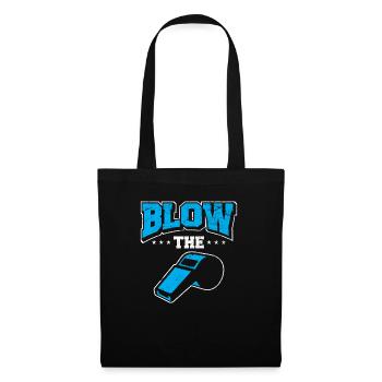 Drôle Ref Blow The Whistle Bad Referee Whistle - Sac en tissu - noir - Devant