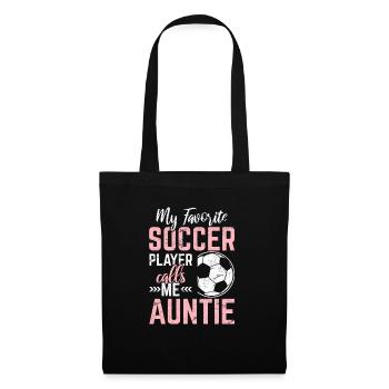 My Favorite Soccer Player Calls Me Auntie Soccer A - Tote Bag - black - Front