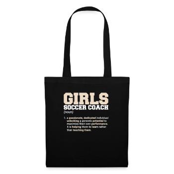 Girls Soccer Coach Soccer Lover Soccer Mom Women's - Tote Bag - black - Front