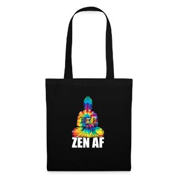 Zen AF Buddha Namaste Yoga Meditate Workout - Tote Bag - black - Front