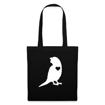 Budgerigar Parakeet Bird Pet Gift - Tote Bag - black - Front