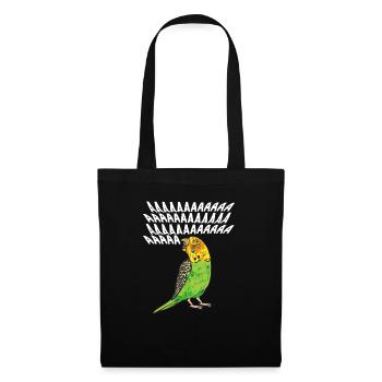 Budgerigar Parakeet Bird Pet Gift - Tote Bag - black - Front