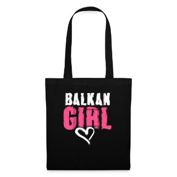 Balkan Girl Croatia Albania Kosovo Bosnia - Tote Bag - black - Front