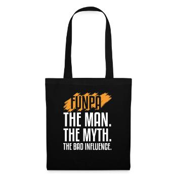 Funpa Definition Der Mann Der Mythos Der - Stoffbeutel - Schwarz - Vorne