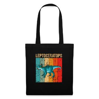 Leptoceratops Dinosaur Children Dino Gift - Tote Bag - black - Front