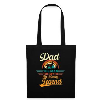 Dad the man the myth the hunting legend - Sac en tissu - noir - Devant