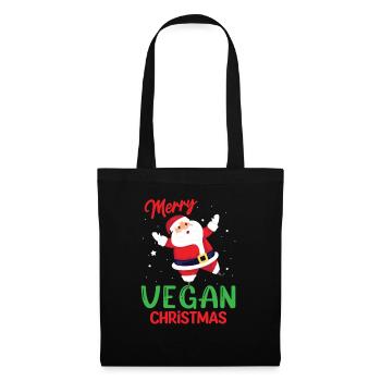 Merry Vegan Christmas - Tote Bag - black - Front