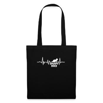 Daddy 2023 funny New Dad First Time Daddy - Tote Bag - black - Front