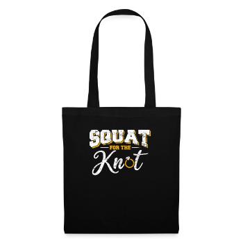 Workout Squat Bride Wedding Prep Cool Fitness Love - Stoffbeutel - Schwarz - Vorne