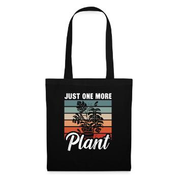 Just One More Plant Hobby Gardener - Stoffbeutel - Schwarz - Vorne
