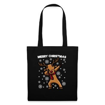 Dabbing Père Noël Joyeux Noël - Sac en tissu - noir - Devant