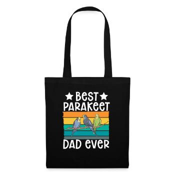 Budgerigar Parakeet Bird Pet Gift - Tote Bag - black - Front