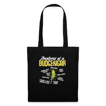Budgerigar Parakeet Bird Pet Gift - Tote Bag - black - Front