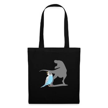 Budgerigar Perruche Oiseau Cadeau pour animaux de compagnie - Sac en tissu - noir - Devant
