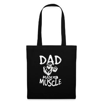 Funny Weightlifting Father Workout Gym Fitness Lif - Stoffbeutel - Schwarz - Vorne