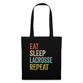 Manger Sommeil Crosse Répéter la crosse - Sac en tissu - noir - Devant