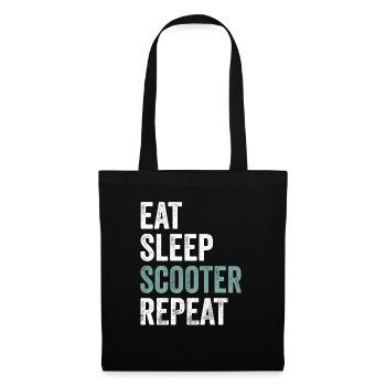Eat Sleep Scooter Repeat Scooter - Tote Bag - black - Front