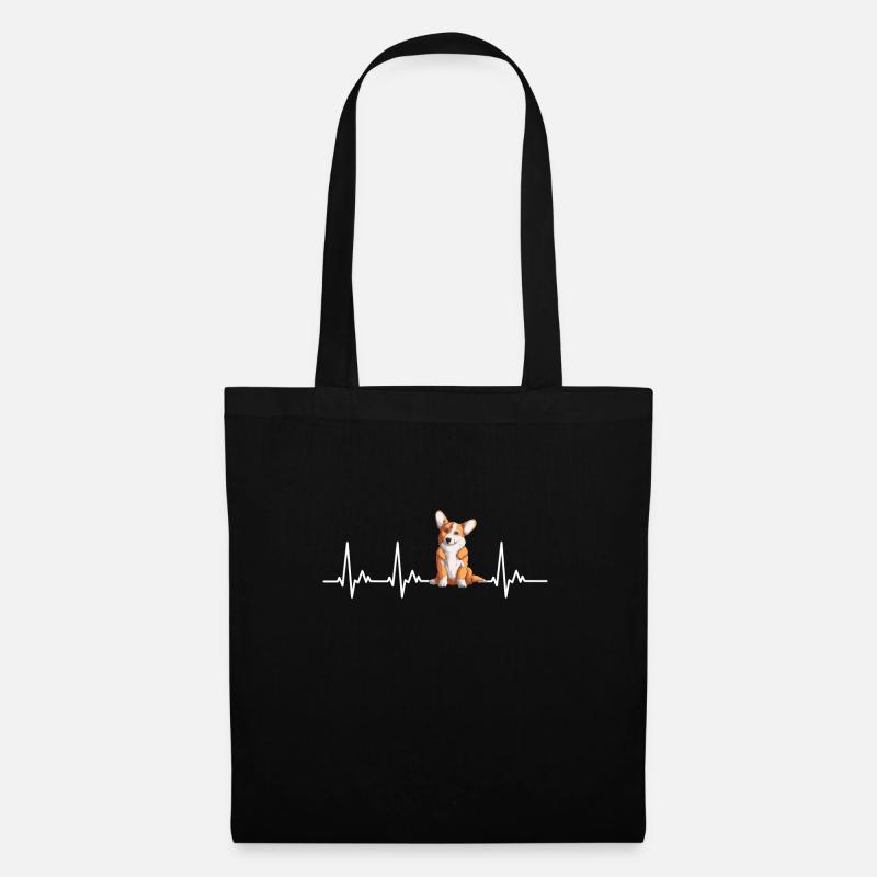 Corgi Gift Dogs - Tote Bag - black