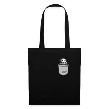 Propriétaire de chien de chien dalmate - Sac en tissu - noir - Devant