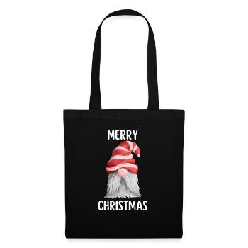 Joyeux Noël Drôle de Chemise de Noël - Sac en tissu - noir - Devant